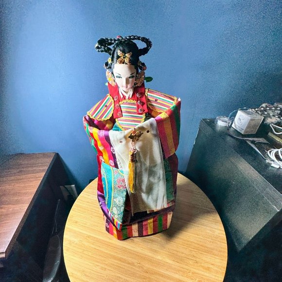 KOREAN SONOKONG HANBOK 18.5" Doll Royal Traditional Embroidery Wedding Bride - Picture 5 of 16